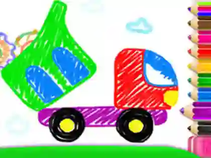 Toddler Drawing: Tanker Truck — безкоштовна онлайн гра
