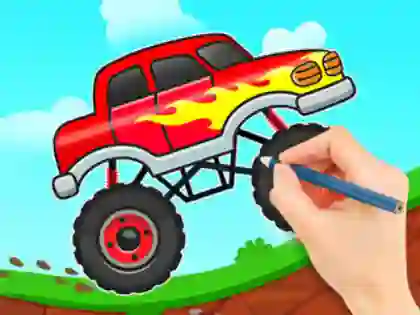Coloring Book: Monster Truck — безкоштовна онлайн гра