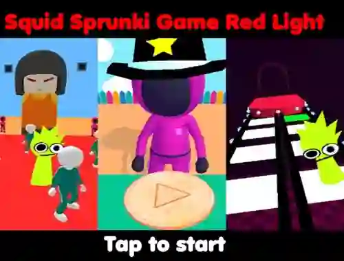 Squid Sprunki Game Red Light — безкоштовна онлайн гра