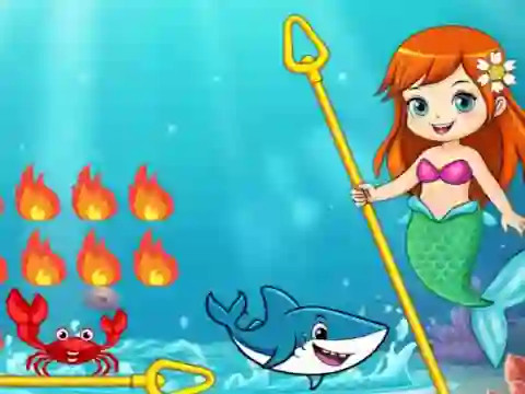 Princess vs Shark — безкоштовна онлайн гра