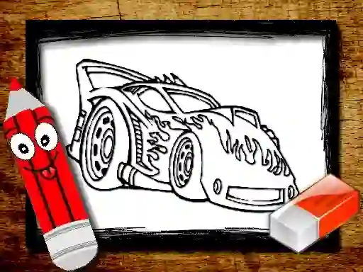 Back To School Car Coloring Book — безкоштовна онлайн гра