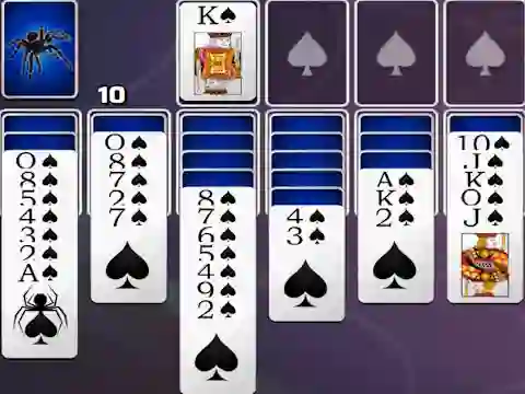 Spades Spider Solitaire — безкоштовна онлайн гра
