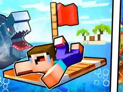 Noob Raft: Ocean Survival — безкоштовна онлайн гра