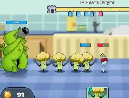 Food Castle Tower Defense — безкоштовна онлайн гра