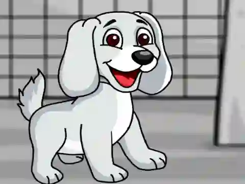 Rescue the White Puppy from Cage — безкоштовна онлайн гра