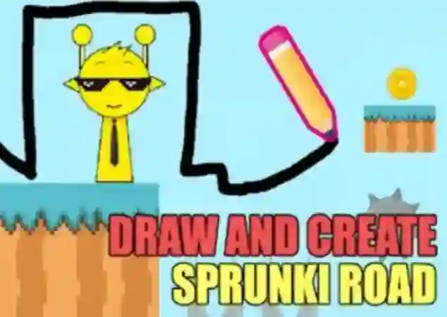 Draw And Create Sprunki Road — безкоштовна онлайн гра