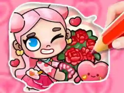 Coloring Book: Avatar Valentine's — безкоштовна онлайн гра