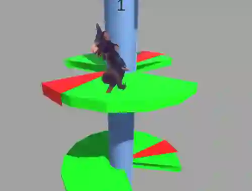 Ratomilton Helix Jump — безкоштовна онлайн гра