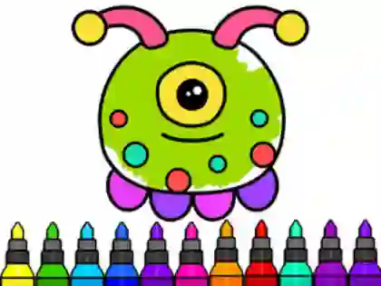 Coloring Book: Alien — безкоштовна онлайн гра