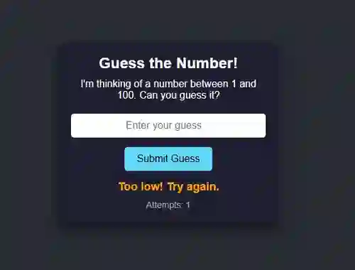 Number Guessing — безкоштовна онлайн гра
