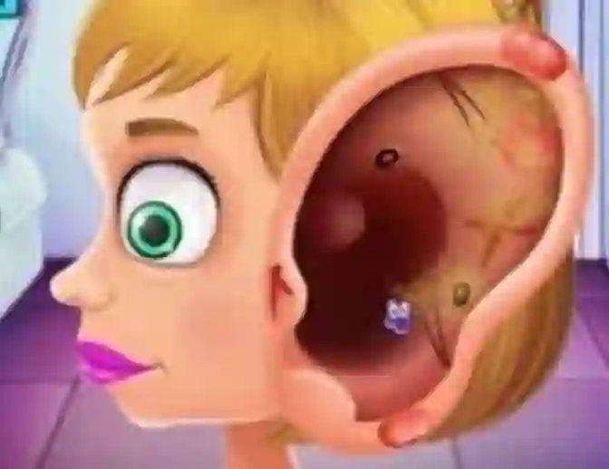 Children's Doctor Treating Ears — безкоштовна онлайн гра