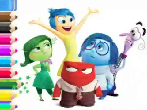Coloring Book: Inside Out — безкоштовна онлайн гра