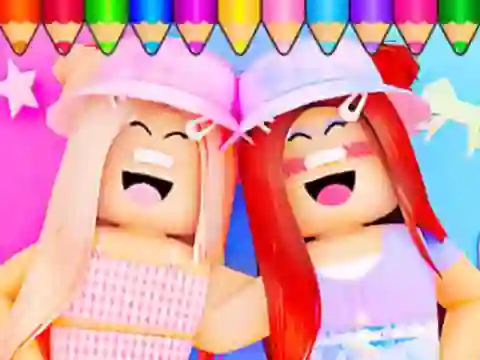 Coloring Book: Roblox Bestie — безкоштовна онлайн гра