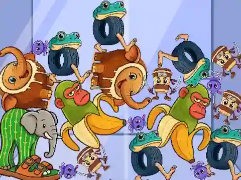 Italian Brainrot: Animals Merge Puzzle — безкоштовна онлайн гра