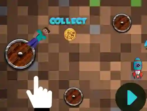 Mineblock Rotate And Fly Adventure — безкоштовна онлайн гра