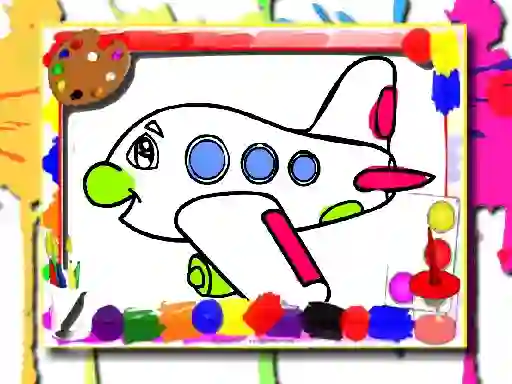Airplane Coloring Book — безкоштовна онлайн гра
