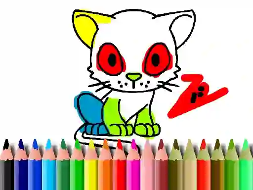 Back To School: Cat Coloring — безкоштовна онлайн гра
