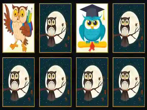 Cute Owl Memory — безкоштовна онлайн гра