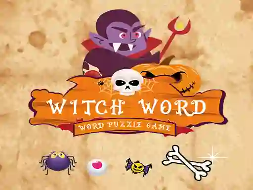 Witch Word Halloween Puzzel Game — безкоштовна онлайн гра