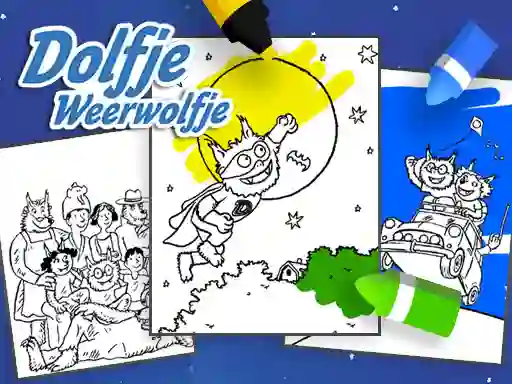 Coloring Alfie The Werewolf — безкоштовна онлайн гра