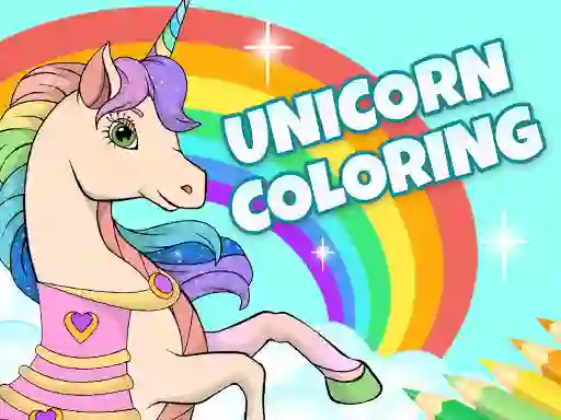 Unicorn Dress Up Coloring Book — безкоштовна онлайн гра