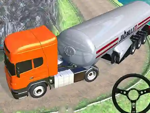 Off road oil tanker transport truck — безкоштовна онлайн гра