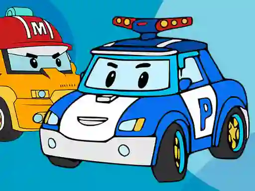 Robocar Coloring Book — безкоштовна онлайн гра