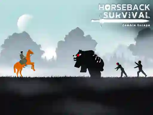 Horseback Survival Zombies Escape — безкоштовна онлайн гра