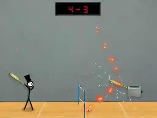 Stick Figure Badminton 3 — безкоштовна онлайн гра