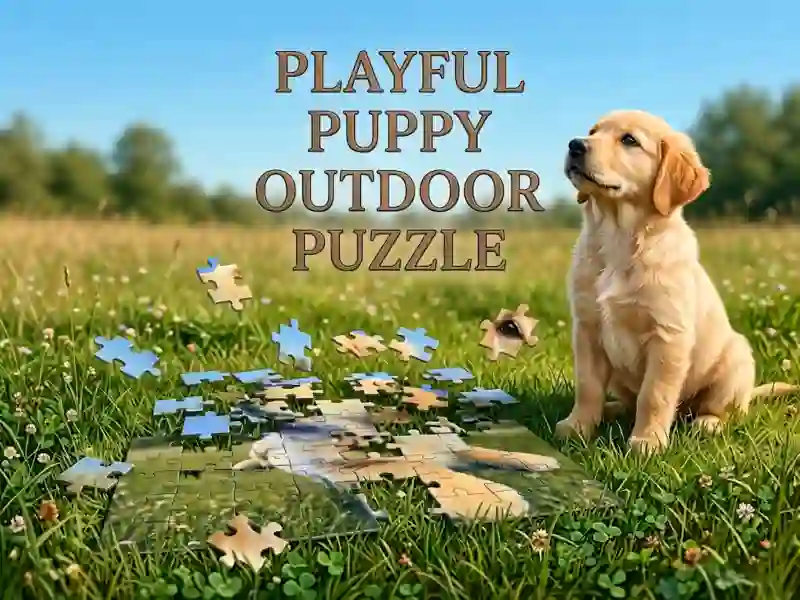 Playful Puppy Outdoor Puzzle — безкоштовна онлайн гра