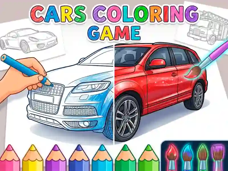 Cars Coloring Game — безкоштовна онлайн гра