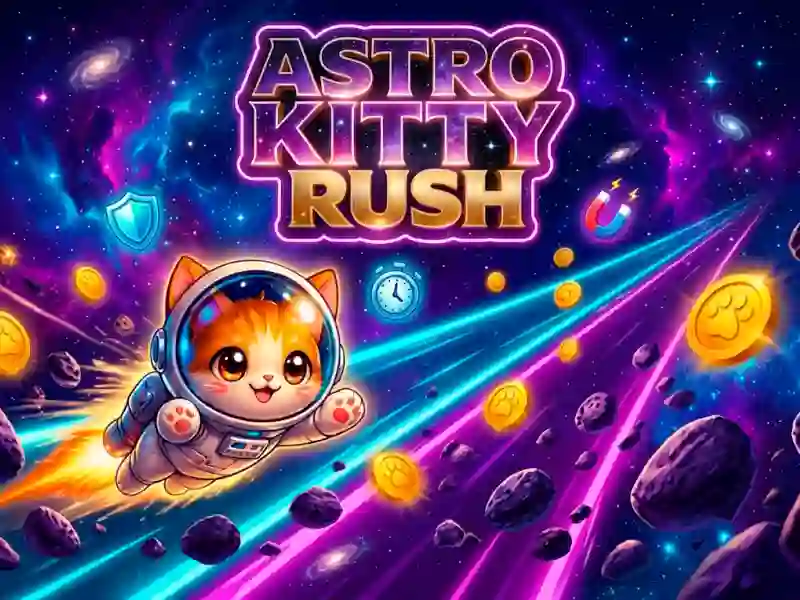 Astro Kitty Rush — безкоштовна онлайн гра