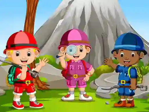 Kids Camping Hidden Stars — безкоштовна онлайн гра