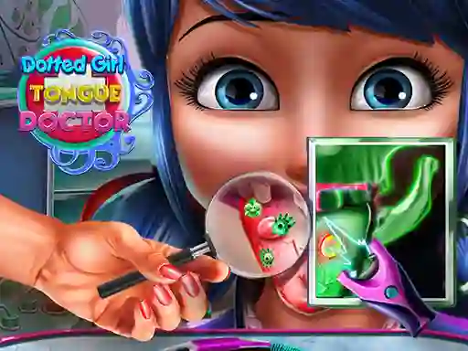 Dotted Girl Tongue Doctor — безкоштовна онлайн гра