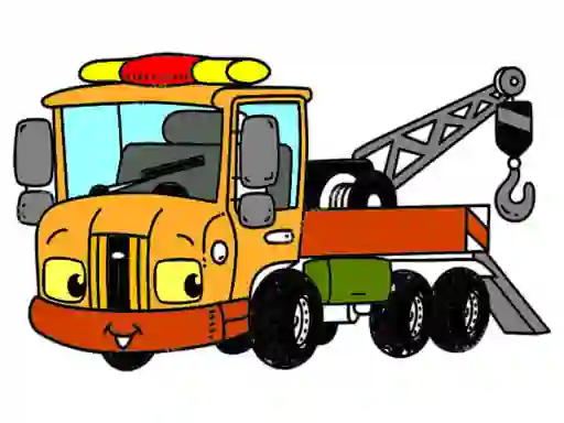 Tow Trucks Coloring — безкоштовна онлайн гра