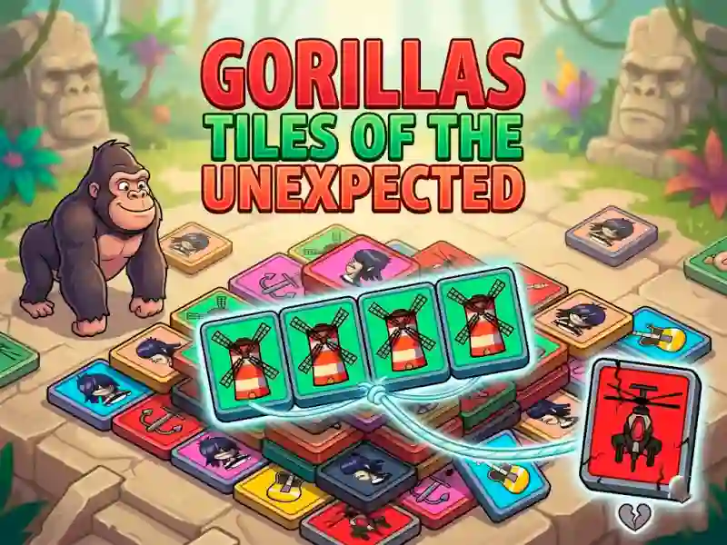 Gorillas Tiles Of The Unexpected — безкоштовна онлайн гра