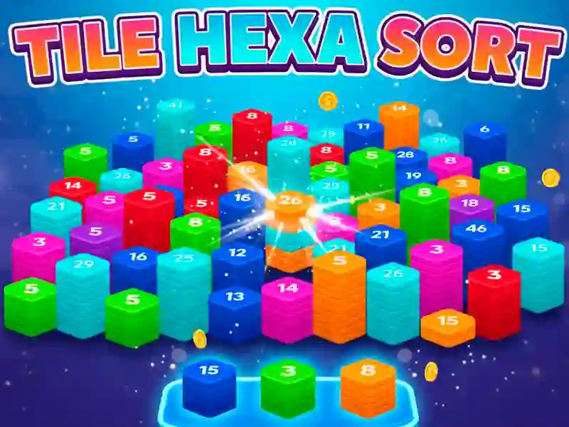 Tile Hexa Sort — безкоштовна онлайн гра