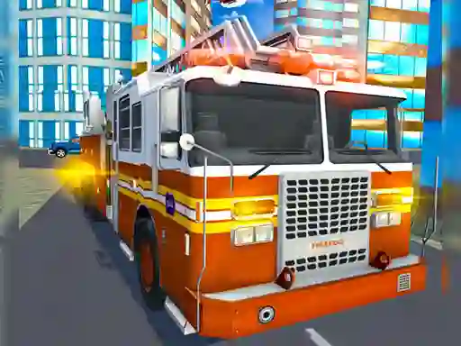 Fire City Truck Rescue Driving Simulator — безкоштовна онлайн гра
