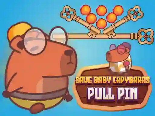 Save Baby Capybaras Pull Pin — безкоштовна онлайн гра
