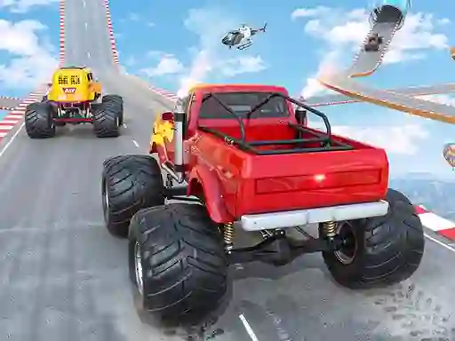 Mega Ramp Monster Truck Race — безкоштовна онлайн гра