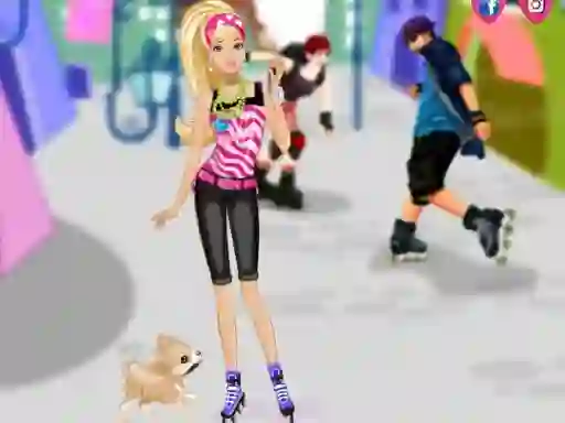 Barbie on roller skates — безкоштовна онлайн гра