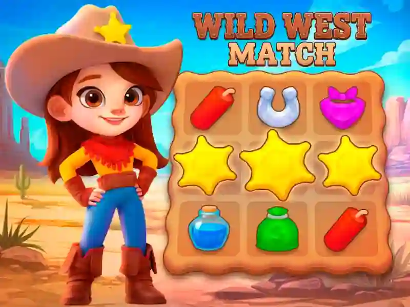 Wild West Match — безкоштовна онлайн гра