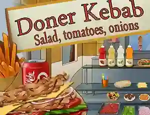 Doner Kebab Salad, Tomatoes, Onions — безкоштовна онлайн гра