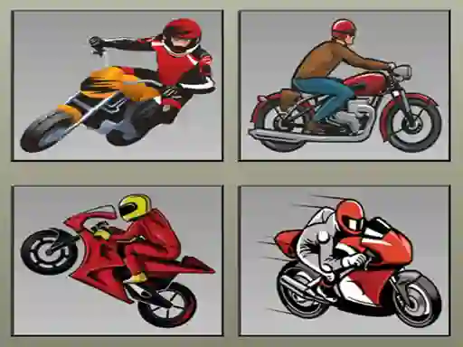 Racing Motorcycles Memory — безкоштовна онлайн гра