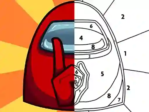 Among Them Coloring Book — безкоштовна онлайн гра