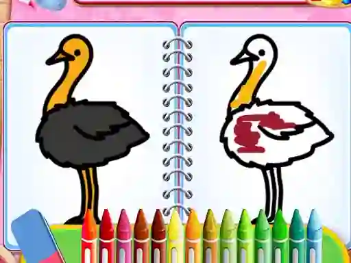 Coloring Birds Game — безкоштовна онлайн гра