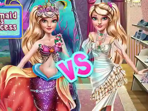 Ellie Mermaid vs Princess — безкоштовна онлайн гра
