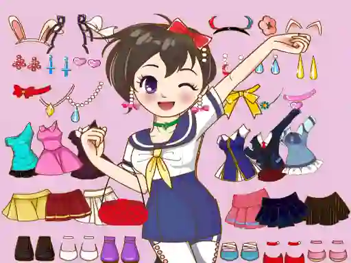 Anime Dress Up Mania — безкоштовна онлайн гра