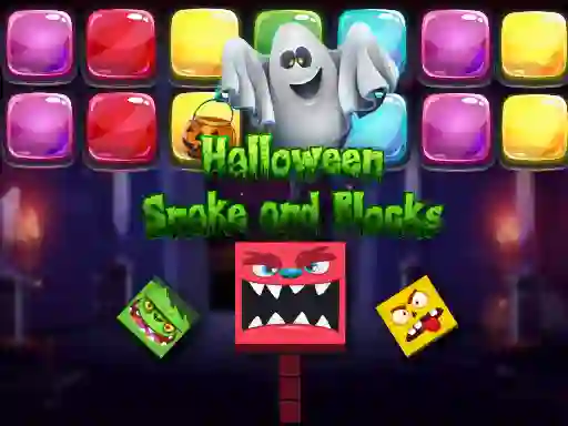 Halloween Snake and Blocks — безкоштовна онлайн гра