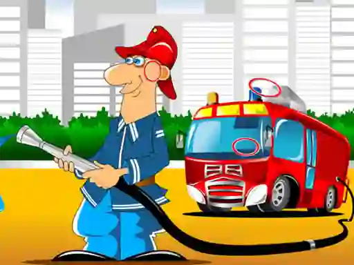Fire Trucks Differences — безкоштовна онлайн гра